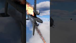 Getting swarmed by Axis fighters A B25J1 Mitchell goes down in flames [upl. by Yerffeg]