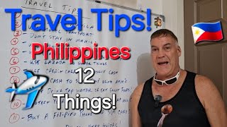 Travel Tips Philippines 🇵🇭 12 Things [upl. by Natek]