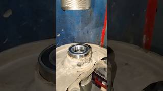 Install New Bearing 6007  Using Hydraulic Press automobile skills problem shorts [upl. by Moule]