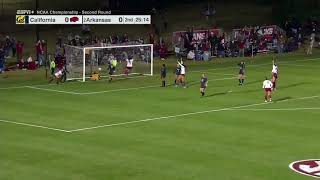 2 Arkansas 10 California  Second Round  NCAA Womens Soccer Tournament 2024 [upl. by Trever]