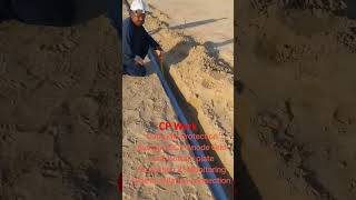 Cathodic Protection system ICCP anode Grid 2quot Monitoring tube installation with Rop and geotextile c [upl. by Ylsel]