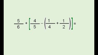 SOMA E SUBTRAÇÃO DE FRAÇÕESDENOMINADORES DIFERENTES COM PARENTESES E COLCHETESEXERCÍCIO 01 [upl. by Accebor985]