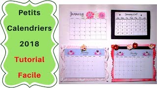 Comment faire un Mini Calendrier  Tutoriel facile [upl. by Aicatsana]