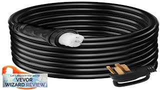 VEVOR 75Ft 50 Amp Generator Extension Cord 6AWG3C8AWG1C Generator Cord 125V 250V Review [upl. by Rayshell]