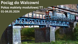 030524 Pociąg do Walcowni  Pokaz makiety modułowej TT [upl. by Enrica]