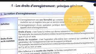 Droits d’enregistrement partie 13 [upl. by Comras]