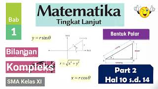 Part 2 BENTUK POLAR BILANGAN KOMPLEKS MATEMATIKA TINGKAT LANJUT SMA KELAS 11 kurikulummerdeka [upl. by Enihsnus]