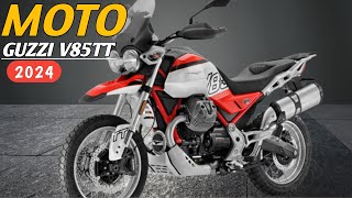 The New 2024 Moto Guzzi V85 TT  Beyond Limits A Closer Look at the V85 TTs Latest Engine Upgrade [upl. by Einna]