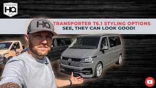 VW Transporter T61 Styling options spoilers amp splitters See they can look good  Transporter HQ [upl. by Chiou77]