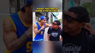 Fousey FAKE Freezes During A Fan Picture [upl. by Asi]