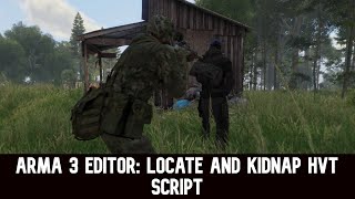 ARMA 3 Editor Simple locate and Kidnap HVT Script [upl. by Citron875]