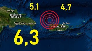 Puerto Rico se encuentra en alerta tras una serie de fuertes terremotos [upl. by Mano]