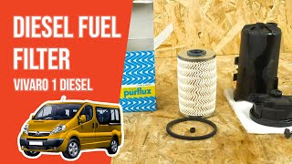 How to replace the diesel fuel filter Vivaro mk1 19 CDTI ⛽ [upl. by Animlehliw5]