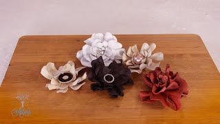 How to Make a Leather Rose [upl. by Noel]