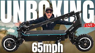 LIVE Unboxing NEW SOLAR HYPERION 65 MPH FASTEST Electric Scooter Dual Motor Long Range Beast [upl. by Natalie]