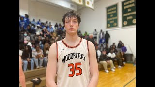 25 Jordan Mcconnell knows how to USE his length for Woodberry Forest [upl. by Etnovad]