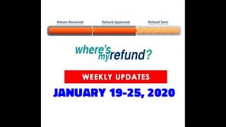 Wheres My Refund Jan 2020 Update [upl. by Herbst]