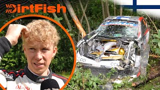 Rovanperä CRASHES 😱 WRC Rally Finland 2024 [upl. by Hsirrehc]