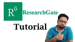 ResearchGate how to use  ResearchGate tutorial  ResearchGate Account [upl. by Benkley595]