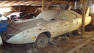 Epic Barn Find in Midwest Superbird Talladega Charger 500 and MORE [upl. by Rekyr]