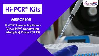 HiPCR® Human Papilloma Virus HPV Genotyping Multiplex Probe PCR Kit  MBPCR105 [upl. by Uyr]