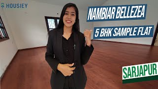 Nambiar Bellezea Bangalore  5 BHK Sample Villa Tour  Nambiar Builders Sarjapur [upl. by Publea]