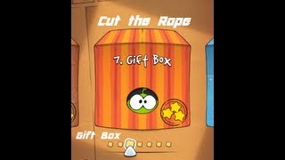 Cut the Rope Gameplay  Gift box 1 25 all three stars [upl. by Hpeseoj]