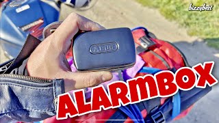 ABUS Alarmbox  Test  Montage  Mobile Alarmanlage  Motorrad  Scooter sichern  100 dB [upl. by Dnaltiac]