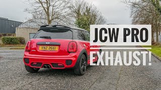 F56 Cooper S Works 210  JCW Pro Exhaust Noise [upl. by Anrat]