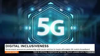 Government announces partnership with seven entities to begin affordable 5G mobile broadband [upl. by Airamak311]