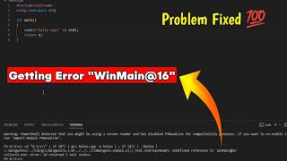 Visual Studio Error Problem Solved 💯 undefined reference to winmain16 visual studio code Solution [upl. by Erehs692]