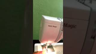 Pico work in Usha janome stitch magic electric machine [upl. by Rosenblast]