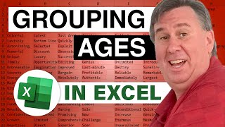 Excel  Grouping Ages in Excel using VLOOKUP  Episode 949 [upl. by Compton640]