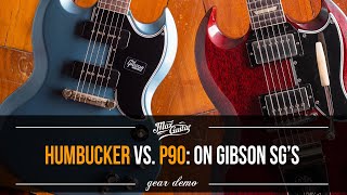 Humbuckers vs P90 Pickups Gibson Test [upl. by Borer]