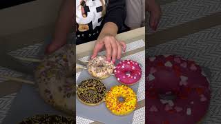 Crazy division of four donuts 🍩 It turned out incredibly delicious 😳 shorts Best video by Hmelkofm [upl. by Suivart993]