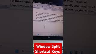 Window Split Shortcut Keys music computer excelmusic excelshortcuts rkcl [upl. by Nolan402]