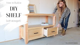 How to Build a Basic Shelf with Storage Drawers [upl. by Atiram]