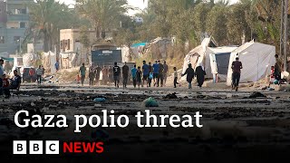 Possible polio outbreak in Gaza worrying says World Health Organization  BBC News [upl. by Itirp]