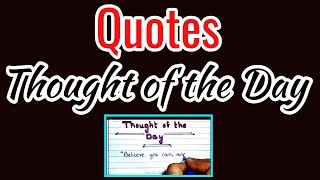 Quotes of the Day  Thought of the Day  Good thoughts for School Assembly [upl. by Aihsat]