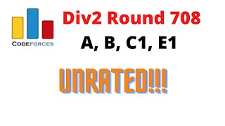 Codeforces Div2 Round 708  Unrated  A B C1 E1  Speaking Out Loud [upl. by Ydnec456]