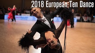 2018 European 10D  The STD Final  DanceSport Total [upl. by Nnyleuqcaj499]