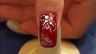 Fingernail motif with glitterpowder and nail art bouillons [upl. by Stearns712]