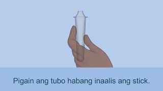 How to do a nasal rapid antigen test – Tagalog [upl. by Jocelyne]