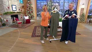 Studio Park x Kerstin Lindquist High Waisted Flare Pant on QVC [upl. by Ahsita80]