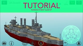 Warship Craft  Kawachi Battleship Tutorial [upl. by Galan432]