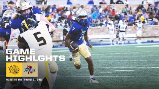 Game Highlights Arkansas Pine Bluff vs Tulsa Football August 31 2023 [upl. by Doownel]