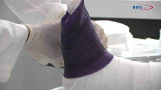 Synthetic casting lower leg application with footplateENby BSN medicalmov [upl. by Werdnaed]