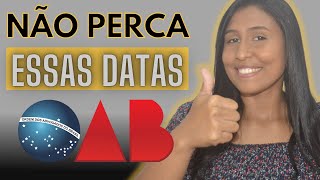 DATAS DE INSCRIÇÃO PROVA DA OAB 2023 [upl. by Liagiba]