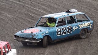 Kings Lynn 2023 Pre 1980 Classic Car Banger Racing Highlights [upl. by Aisital]