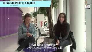 RUNA GREINER LEA BLOCH  SITTING NEXT TO ZOE – Zlín Film Festival 2014 [upl. by Anolla]